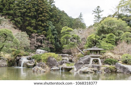 Japanese garden at Shinshoji Temple Narita, Japan