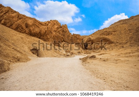 In the Valley of the Kings in Thebes in Egypt 