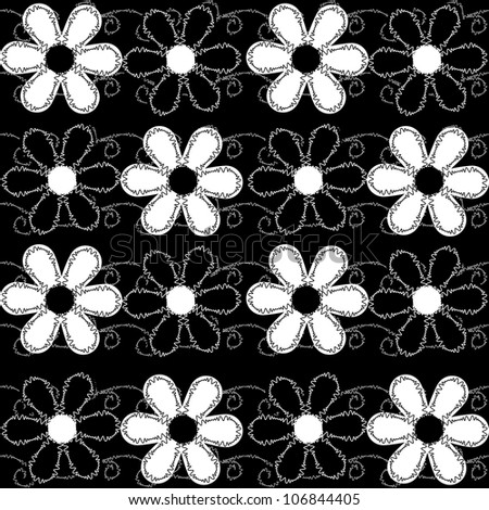 vector seamless pattern of embroidered lace