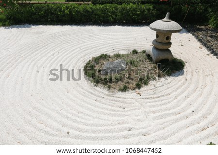 Japanese rock garden . zen style  
