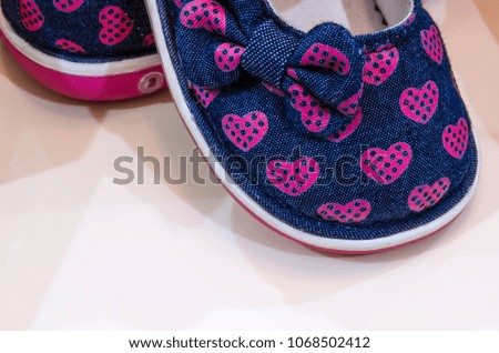 Pair of shoes with heart