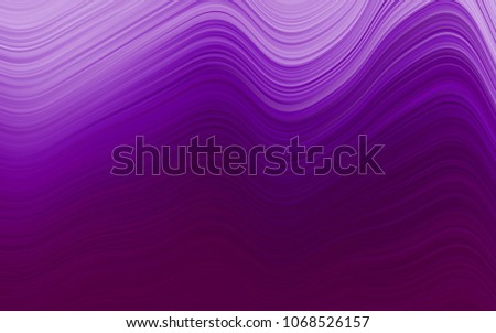 Light Purple vector pattern with bent ribbons. A sample with blurred bubble shapes. Pattern for your business design.