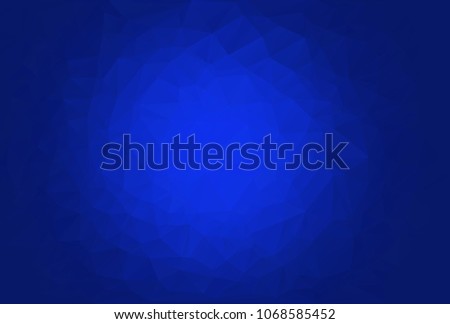 Blue triangle background. Blue texture