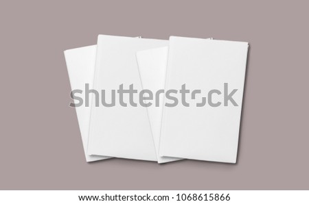 Blank portrait mock-up paper