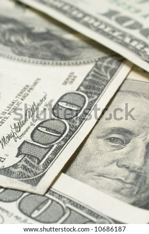Closeup of cash money