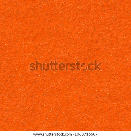 Saturated orange paper texture with easy pattern. Seamless square background, tile ready. High resolution photo.