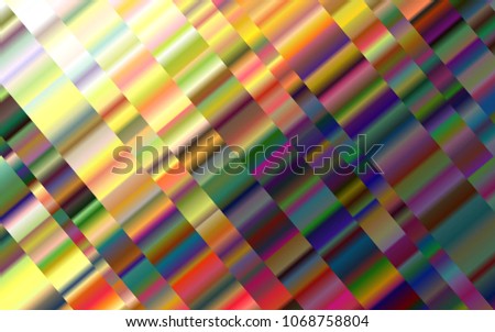 Dark Orange vector template with repeated sticks. Lines on blurred abstract background with gradient. The pattern can be used for busines ad, booklets, leaflets