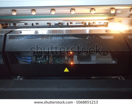 industry Equipment machine electronic work digital printing light speed