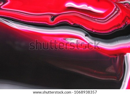 Red black and white marble color mix,  natural background photo