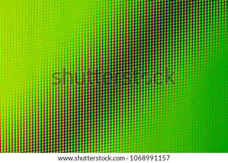 Close-up of a high resolution computer screen as a green abstract background.