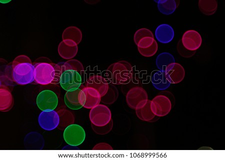 Abstract Light Bokeh Background.Blur picture of defocus light at night.Abstract night traffic bokeh background with defocused lights.