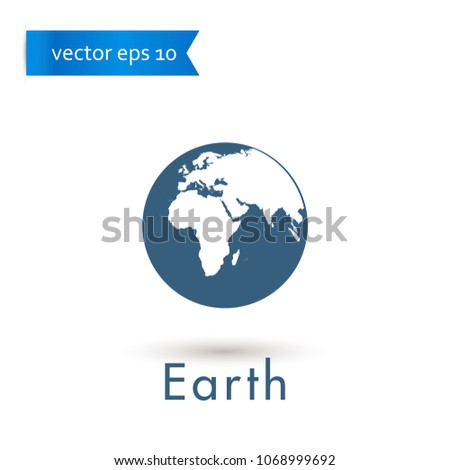 earth. earth icon. sign design. Vector EPS 10.