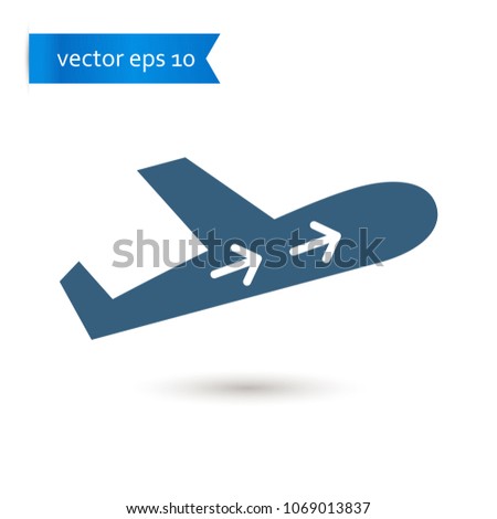 airplane. airplane icon. sign design. Vector EPS 10.