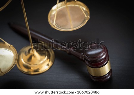 law concept Judge gavel and legal book  justice Lawyer workplace