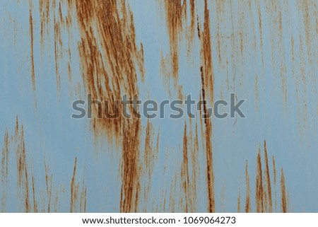 rust marks on the iron sheet