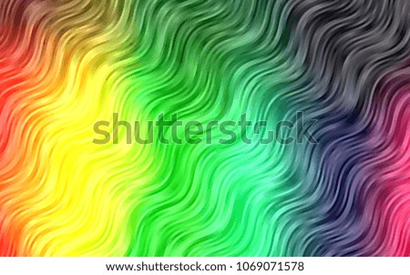 Dark Multicolor, Rainbow vector background with curved circles. Creative geometric illustration in marble style with gradient. A new texture for your  ad, booklets, leaflets.