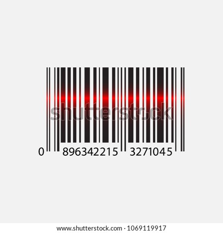 Barcode vector illustration. Isolated on white background.