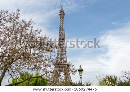 The Eiffel Tower in early spring, Paris, France
