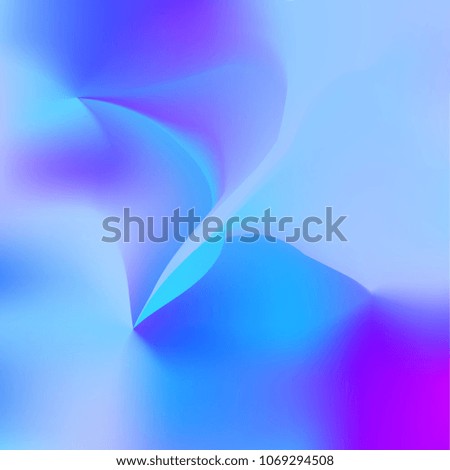 Blue, pink holographic background. Foil colorful texture. Abstract soft pastel colors backdrop. Trendy creative vector cosmic gradient. Vibrant print illustration. Creative neon template for banner.