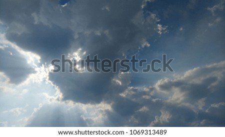 Sky and clouds on a bright day.