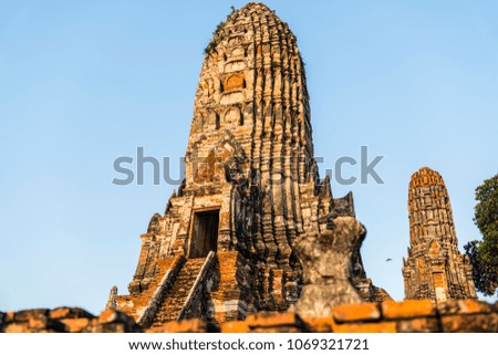 Wat Chai Wattanaram at Ayutthaya, Thailand