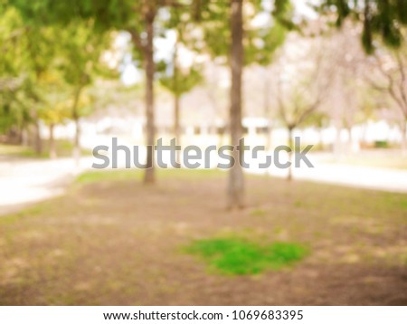 Blurred defocused natural background