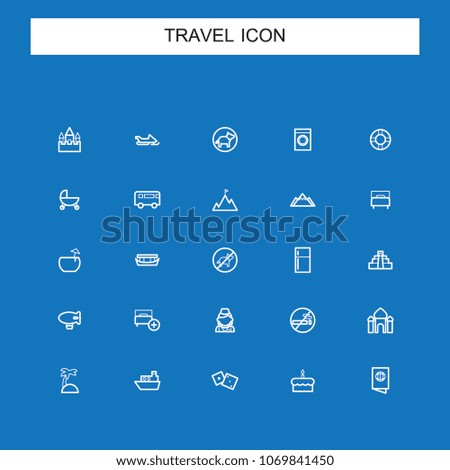 Travel and Vacation icons