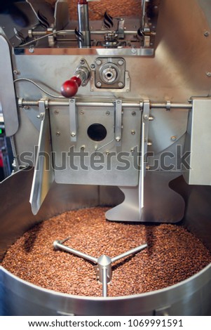 Photo of machine for roasting coffee
