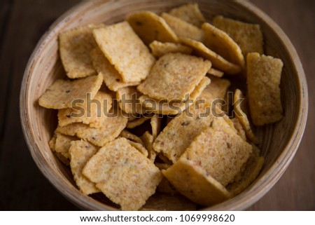 Chips cheese on a table