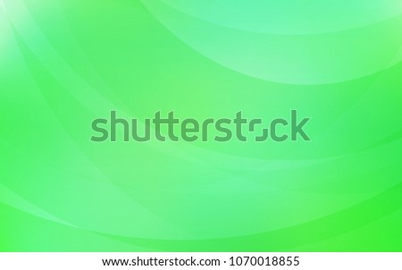 Light Green vector background with bent lines. Shining illustration, which consist of blurred lines, circles. New composition for your brand book.