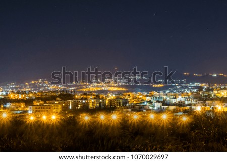 Paphos, Cyprus during night 2018