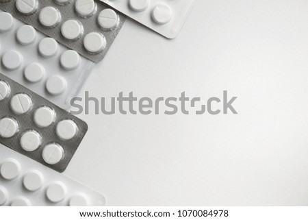 medication and pills background