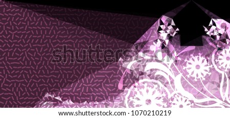 Abstract modern background with flower pattern. Vector clip art.