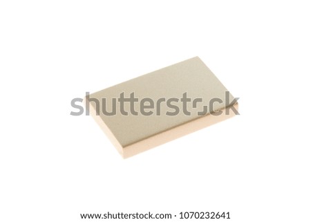 Sample of artificial stone isolated on a white background