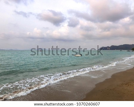 View of beach and seaview background, image picture