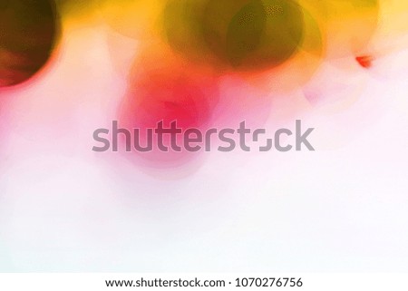 Blurred bubbles, glass ball on abstract with colorful on isolated