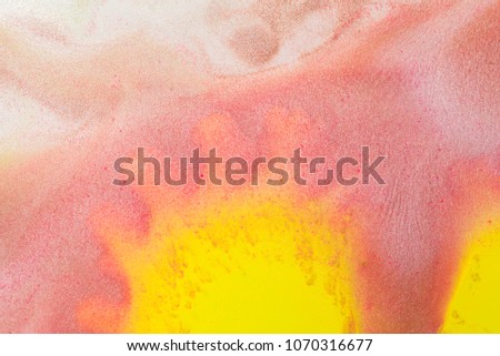 Liquid color marbling paint background. Fluid painting abstract texture. Colorful mix of watercolor vibrant colors.