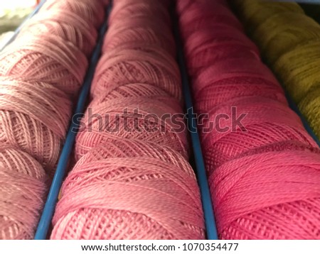 different colors knit