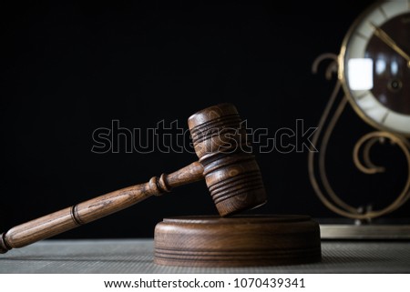  Symbol of law and justice. Concept law and justice. Scales of justice, gavel and book