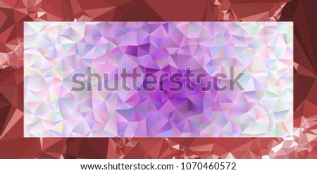 Horizontal layout with polygonal texture. Abstract background, frame, border. Copy space. Raster clip art.