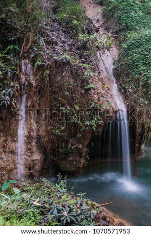Than Sawan Waterfall in Doi Phu Nang National Park, Thailand.