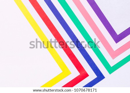 composition of colorful papers for background
