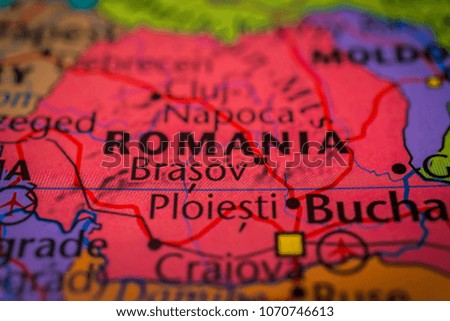 Romania map background