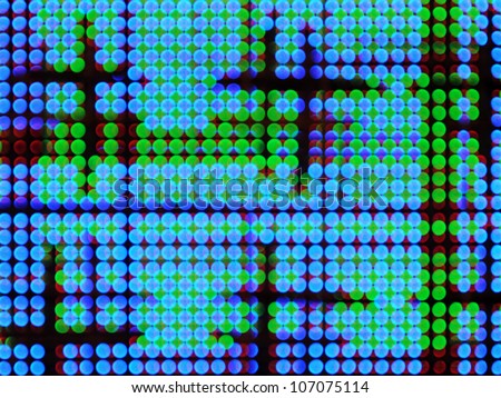 Matrix of Defocused LEDs - Abstract Electronics Themed Background