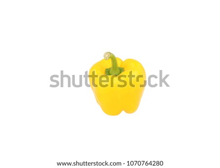 Paprika bell pepper sweet pepper yellow capsicum whole