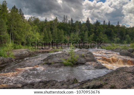 Jay Cooke State Park is on the St. Louis River south of Duluth in Minnesota