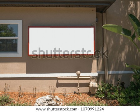 Blank Sign on a Building