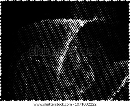 Abstract grayscale background with halftone effect. Vector clip art