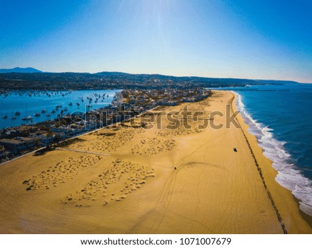 California Coastline and Blue Sky
