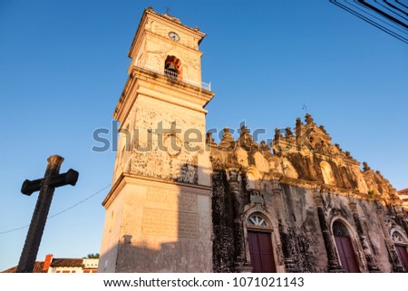 La Merced Church in Granada. Granada, Nicaragua.